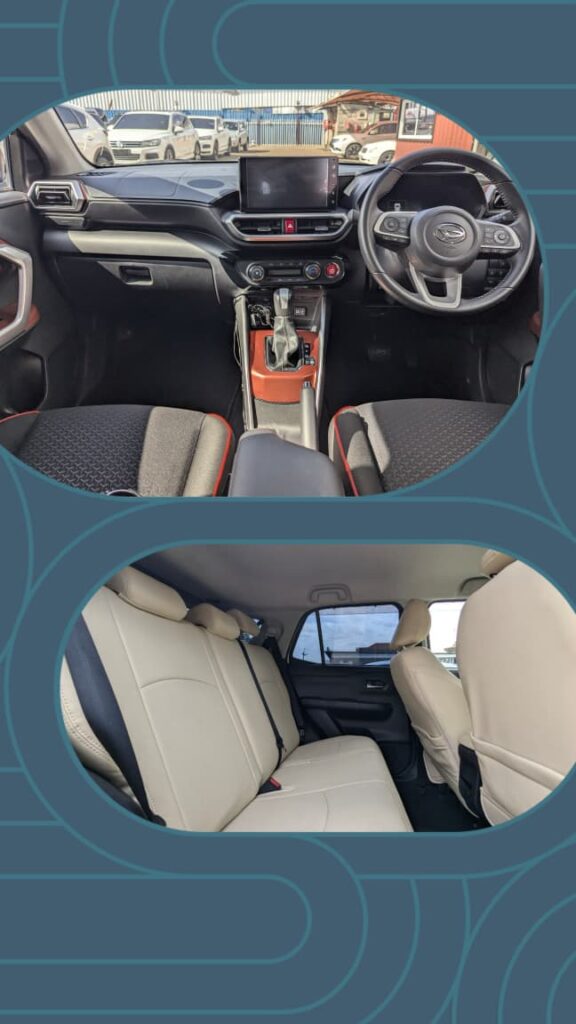 Daihatsu Rocky compact SUV exterior front view showcasing modern design and high ground clearance.