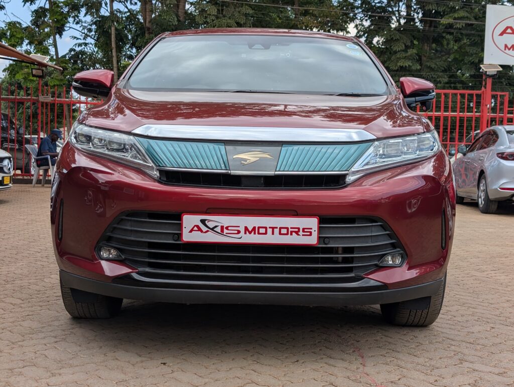 2018 Toyota Harrier wine red exterior with black leather interior