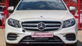 2018 Mercedes-Benz E200 pearl white exterior black leather interior panoramic sunroof luxury sedan