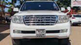 2008 Toyota Land Cruiser LC-200 pearl white exterior at Axis Motors Limited