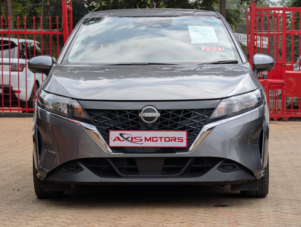 2021 Nissan Note E-Power E13 gray exterior foreign used hybrid hatchback